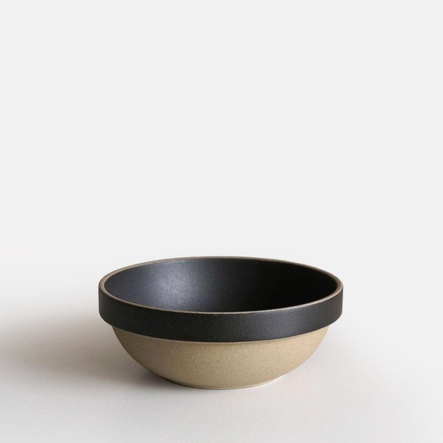 Service Hasami Porcelain | Hasami Porcelaen Lav Rund Skal - Sort - Tre Storrelser