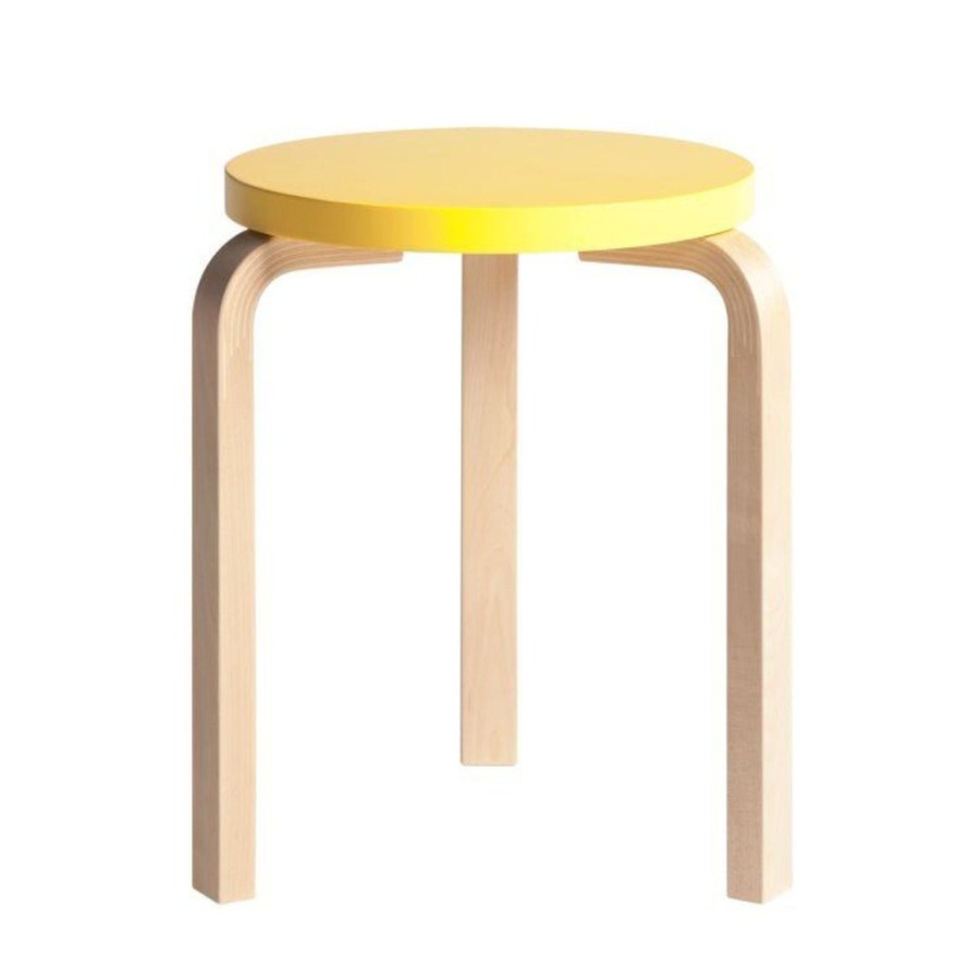 Mobler Artek | Aalto Stool 60 // Gul Top Fra Artek