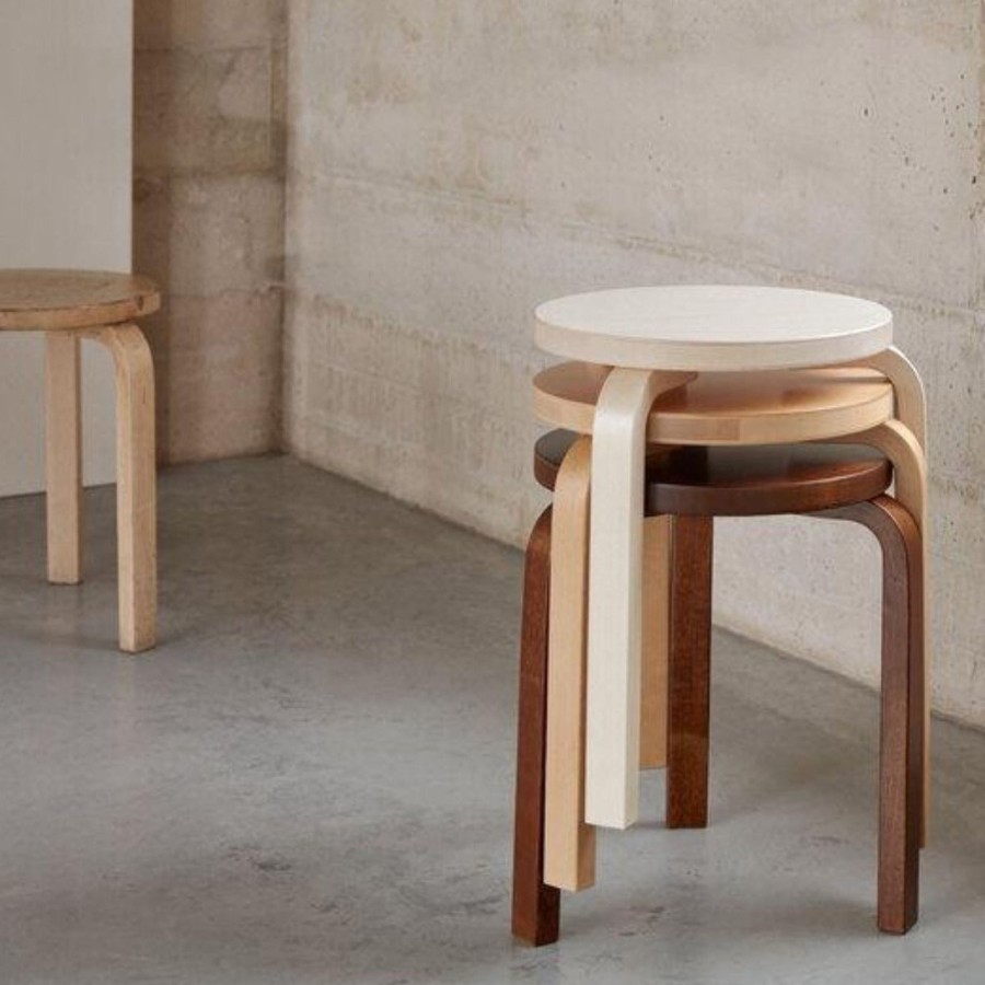 Mobler Artek | Aalto Stool 60 // Honey Stained Birk Fra Artek