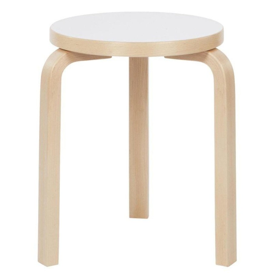 Mobler Artek | Aalto Skammel 60 // Hvid Laminat Fra Artek