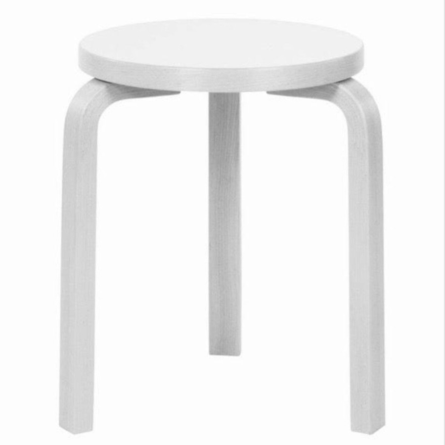 Mobler Artek | Aalto Skammel 60 // Hvid Laminat Fra Artek